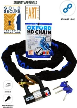 Oxford ART-3 HD 1,5 Meter Fiets En Scooter Kettingslot - ART 3 Gekeurd Sterk Kettingslot - Zwaar Uitgevoerd -BOl Winkel 856x1200 3