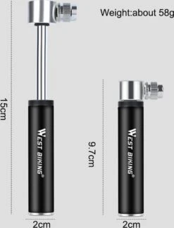 Merkloos Mini Fietspomp - Dunlop Presta Frans Hollands Auto Ventipel - Hoge Druk Handpomp -BOl Winkel 917x1200