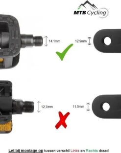 Fiets Pedalen - Anti Slip - Trappers Voor Fiets Met Reflector - 14.2mm Schroefdraad - 9/16 Inch -Zwart 14 Fiets Pedalen - Anti Slip - Trappers Voor Fiets Met Reflector - 14.2mm Schroefdraad - 9/16 Inch -Zwart -BOl Winkel 946x1200 2